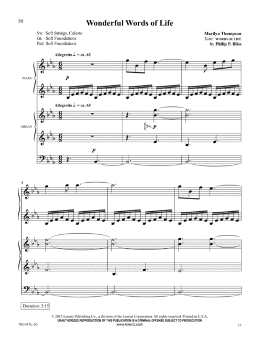Begin the Song of Praise! Organ scores gallery preview page 22