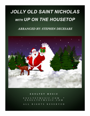 Book cover for Jolly Old Saint Nicholas with Up On The Housetop (for SATB)