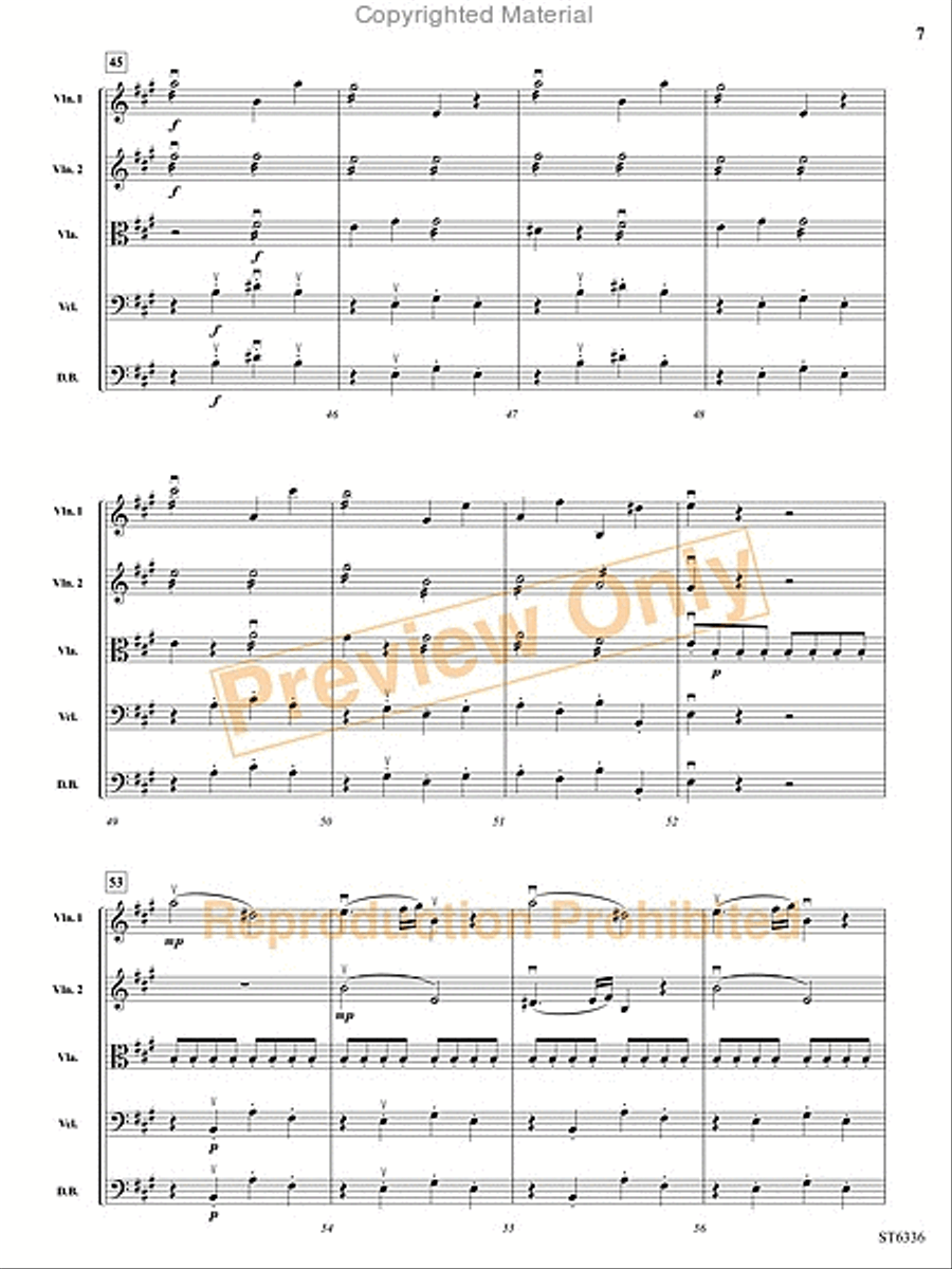 Allegro Moderato String Orchestra scores gallery preview page 8