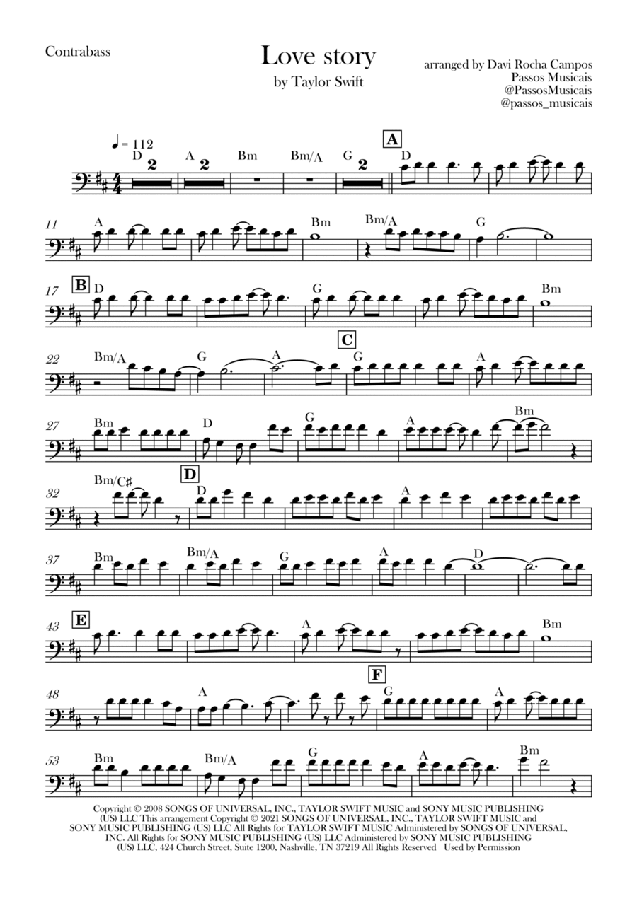 Love Story Love Story Double Bass scores gallery preview page 1