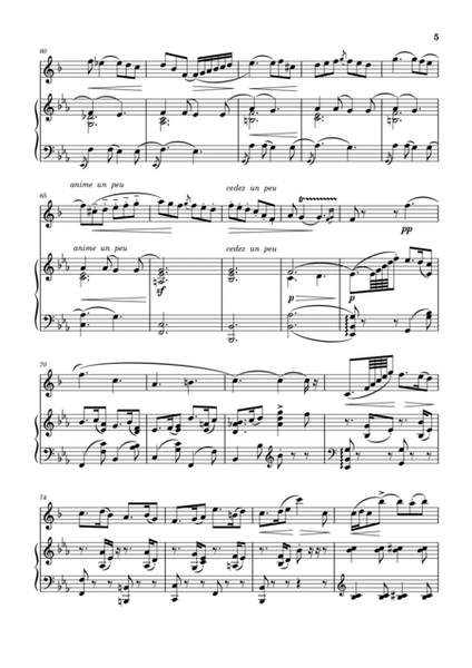 Canzonrtta Op.19 by G. Pierne for clarinet and piano.