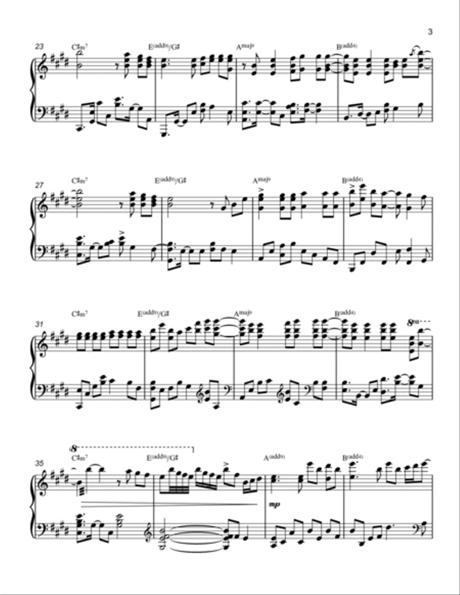 The Feeling The Feeling Piano Solo scores gallery preview page 3