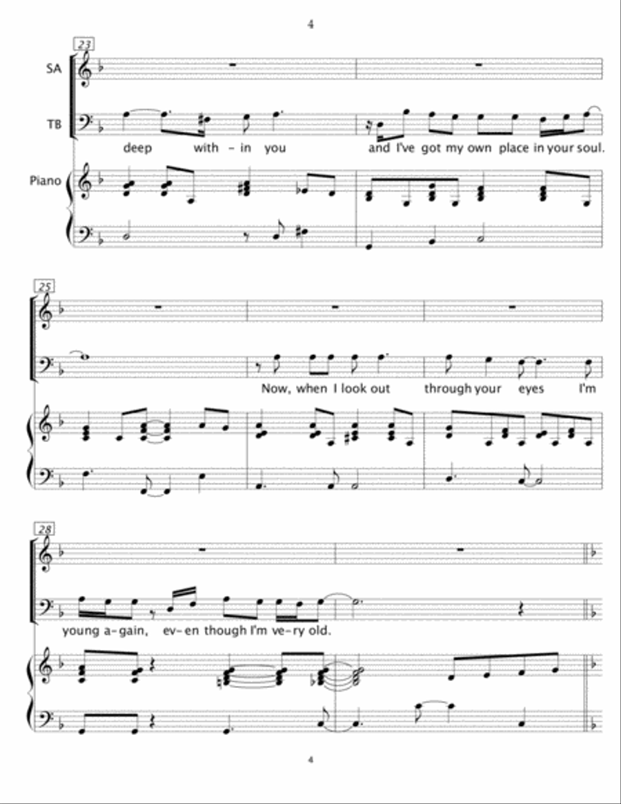 I Write The Songs 4-Part scores gallery preview page 4
