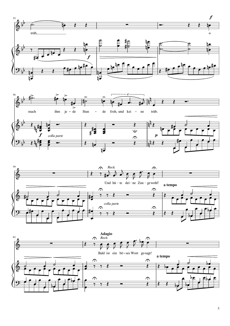 O lieb so lang du lieben kannst (Franz Liszt) [High Voice; key: G] High Voice scores gallery preview page 5