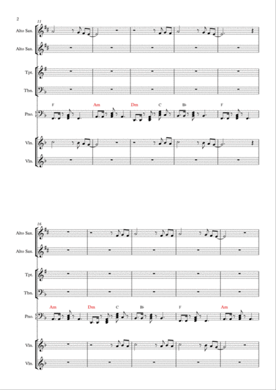 A Sky Full Of Stars Piano, Vocal, Guitar scores gallery preview page 2