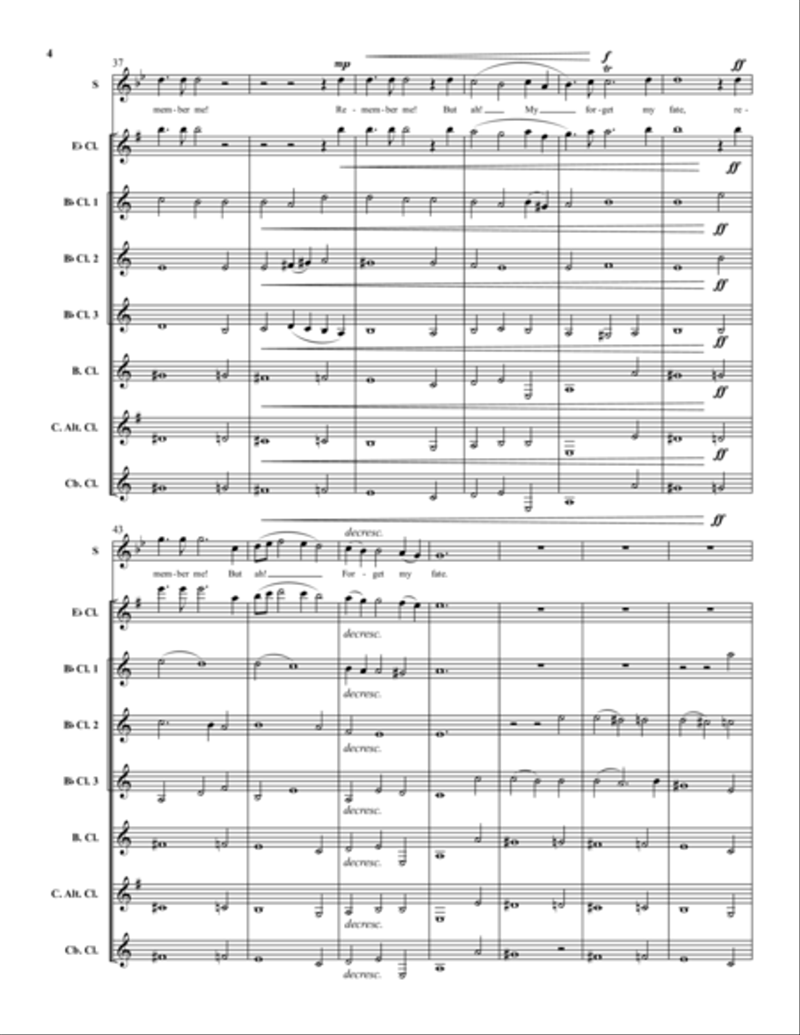 Lament and Finale Lament and Finale Clarinet scores gallery preview page 4