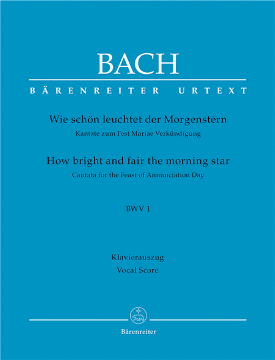 Wie schon leuchtet der Morgenstern BWV 1 4-Part scores gallery preview page 1