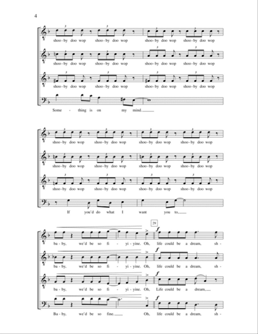 Sh-boom (life Could Be A Dream) TTBB scores gallery preview page 4