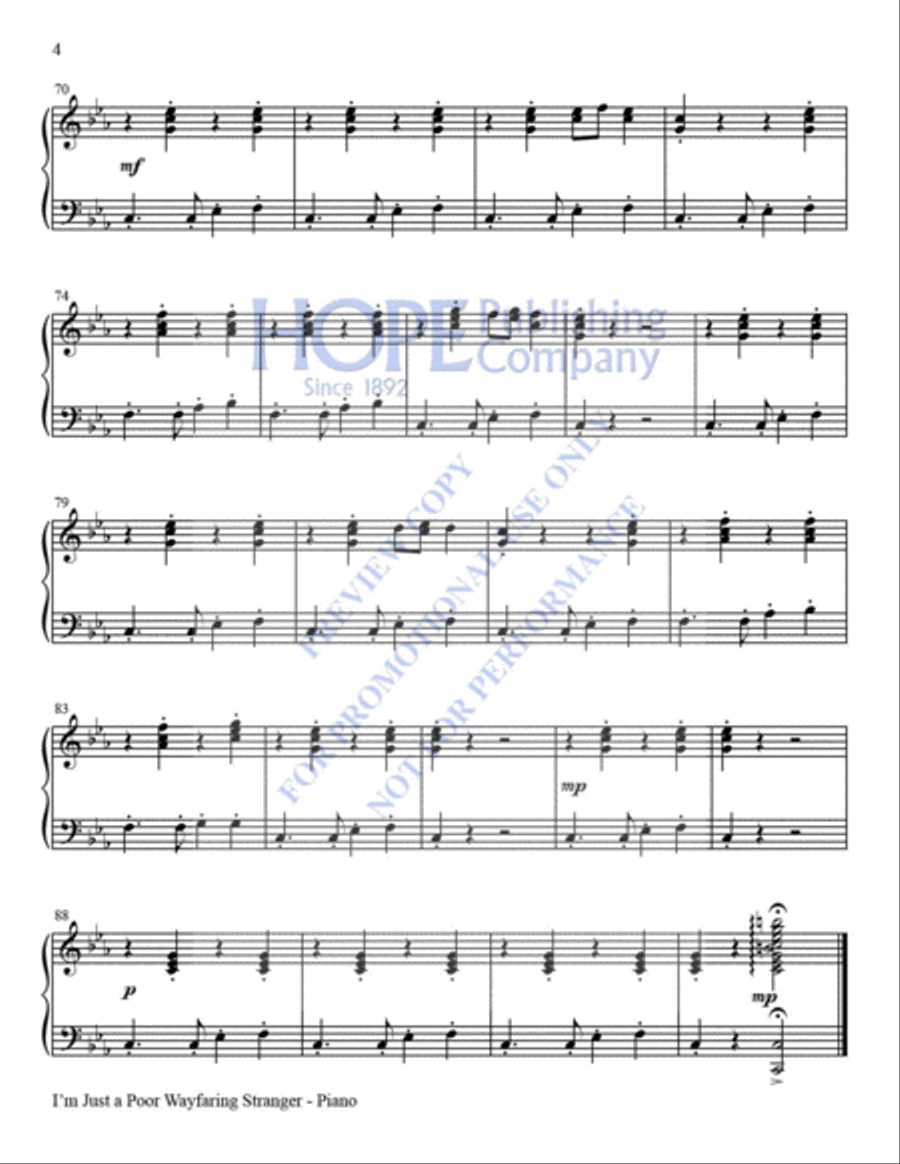 I'm Just a Poor Wayfaring Stranger I'm Just a Poor Wayfaring Stranger Handbell Choir scores gallery preview page 13