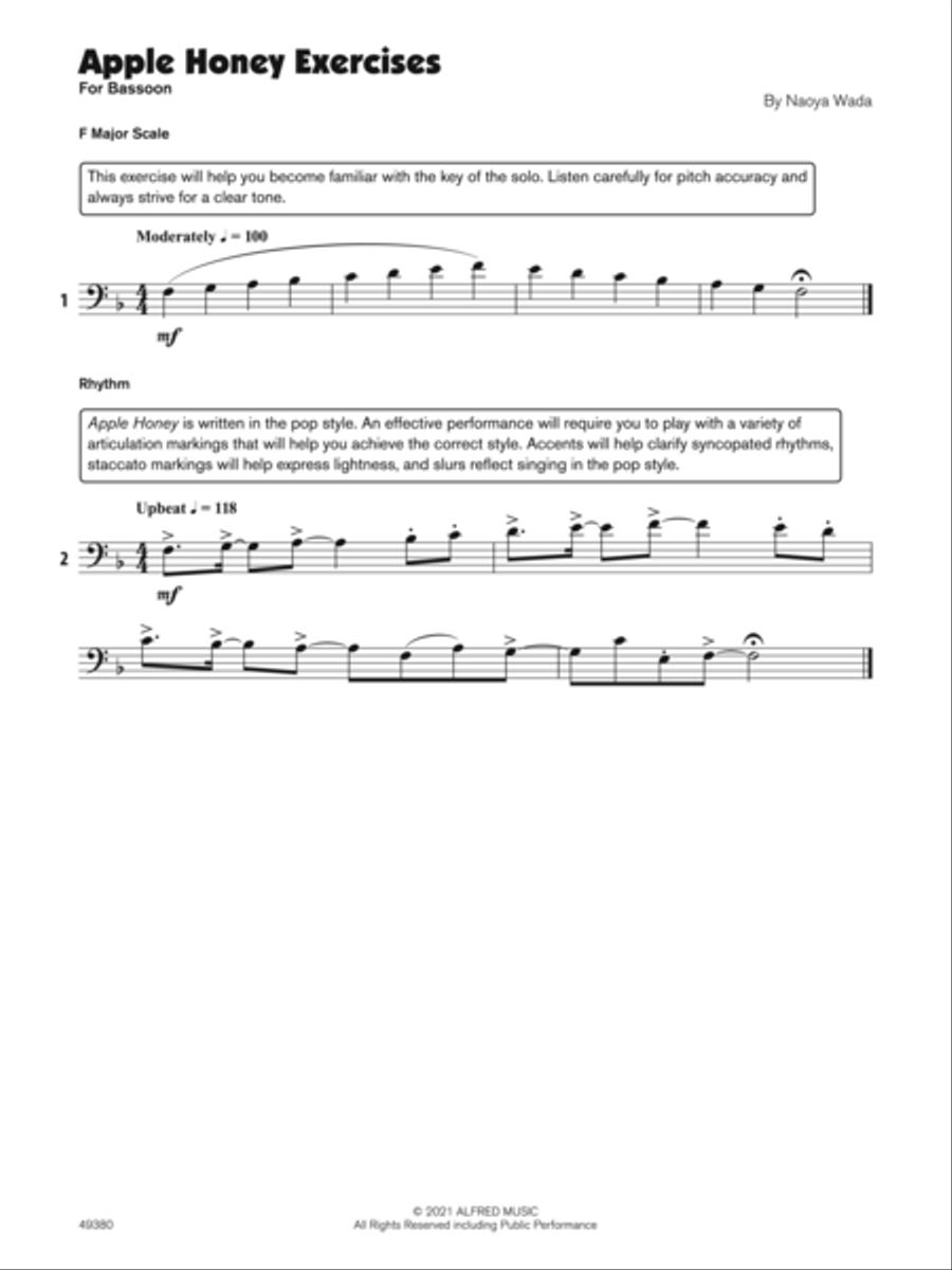 Apple Honey (Sound Innovations Soloist, Bassoon) Small Ensemble scores gallery preview page 4