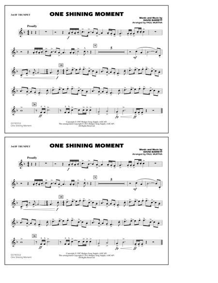 One Shining Moment - 3rd Bb Trumpet