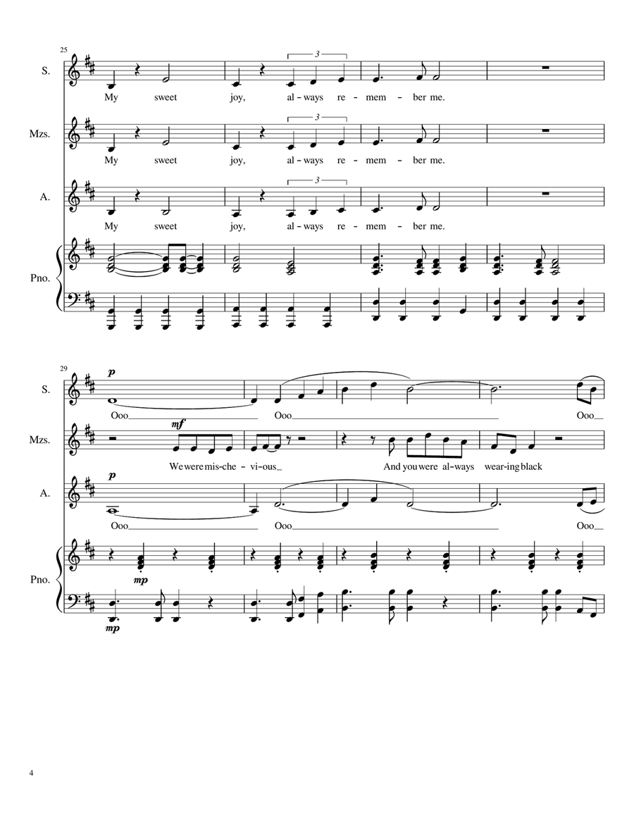 Never Forget You SSA scores gallery preview page 4