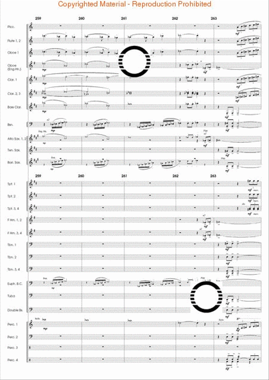 The Eagle's Flight Concert Band scores gallery preview page 52