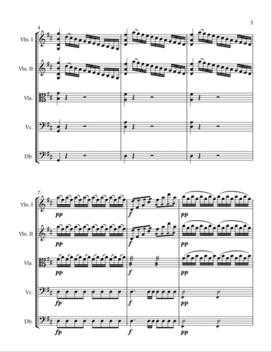 Military Divertimento II. Presto String Orchestra scores gallery preview page 3