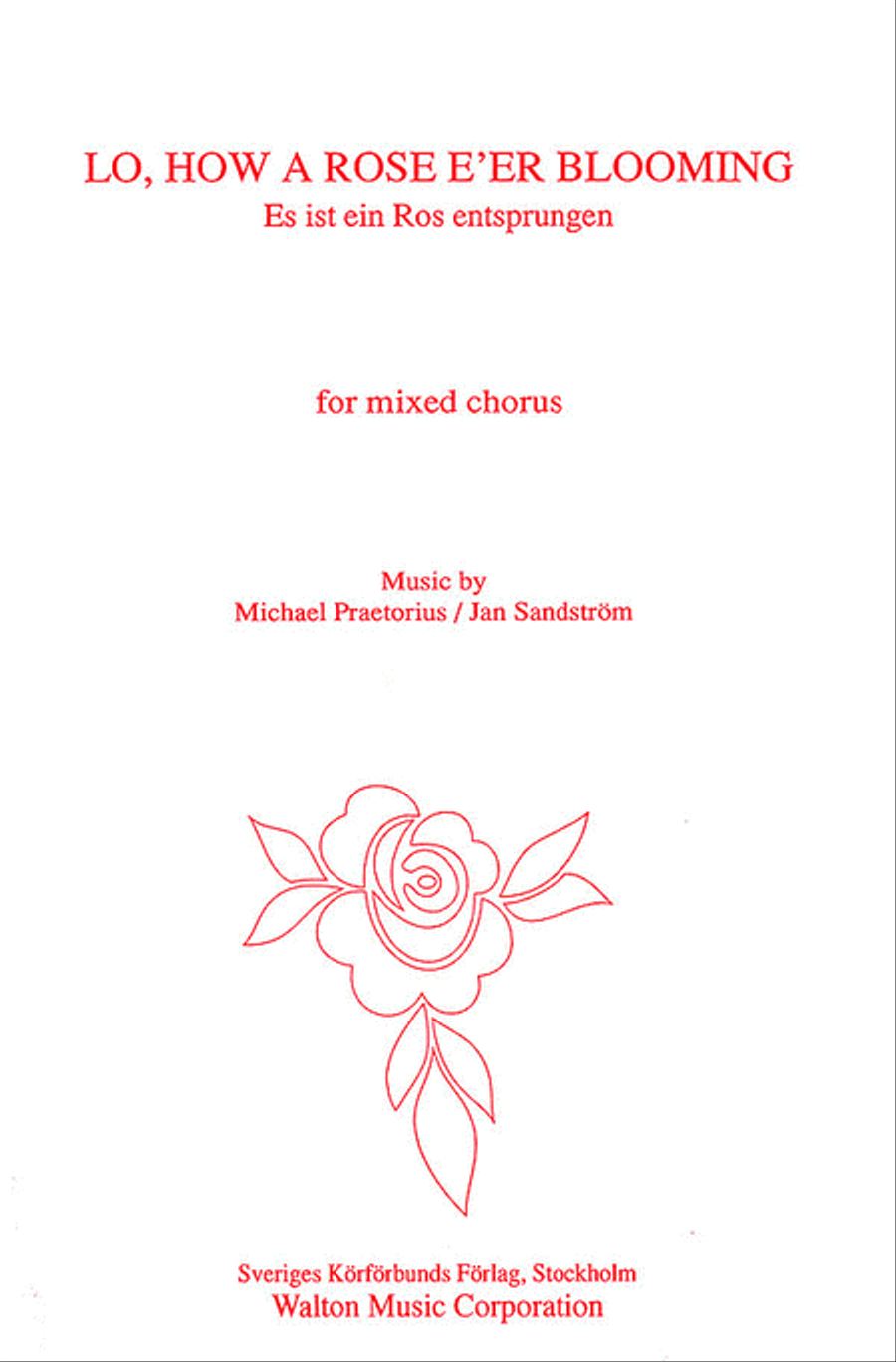 Lo How a Rose E'er Blooming (SATB Double Choir) 4-Part scores gallery preview page 1