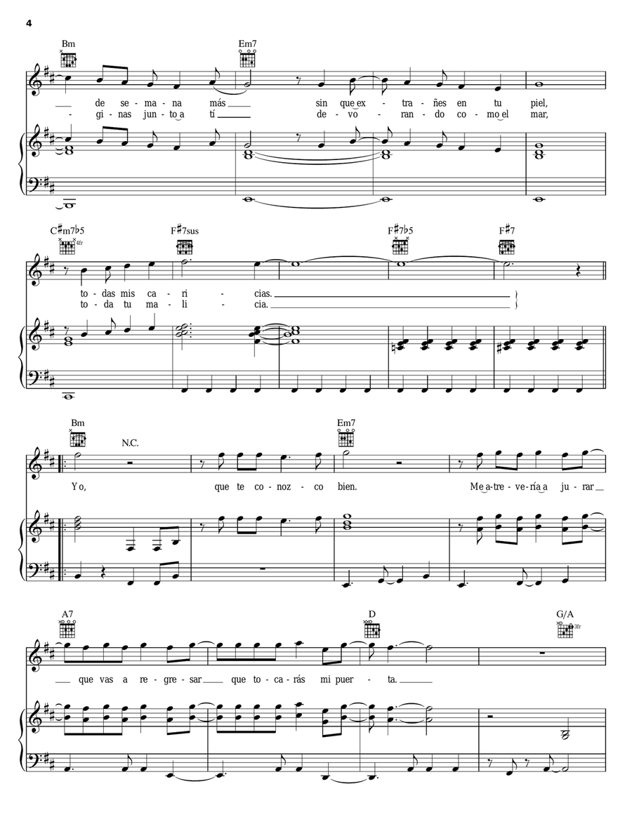 Te Conozco Bien Te Conozco Bien Acoustic Guitar scores gallery preview page 4