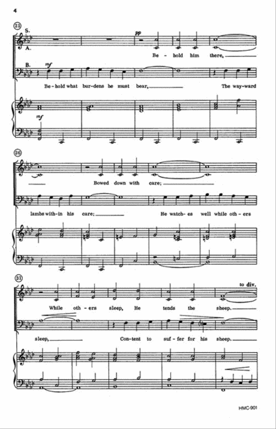 Behold the Shepherd 3-Part scores gallery preview page 3