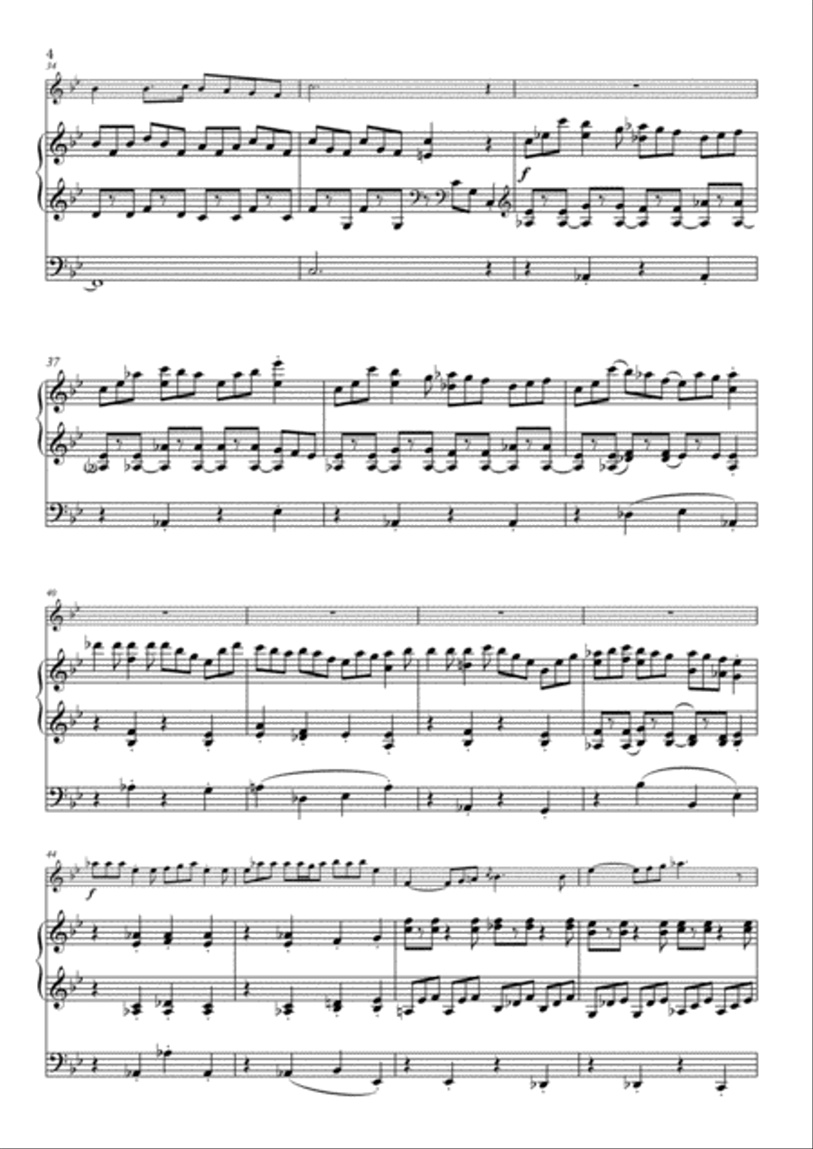 March of Joy for Trumpet & Organ Small Ensemble scores gallery preview page 4