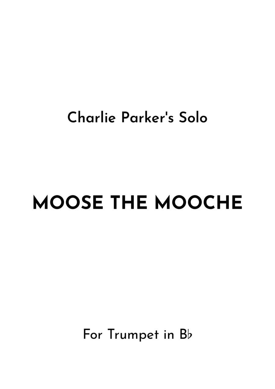 Moose The Mooche Moose The Mooche B-Flat Trumpet scores gallery preview page 1