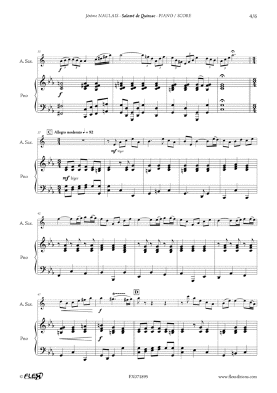 Salome de Quinsac Alto Saxophone scores gallery preview page 4