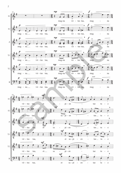 Canti Augustini (Saint Augustine Songs) for SSAATTBB Choir