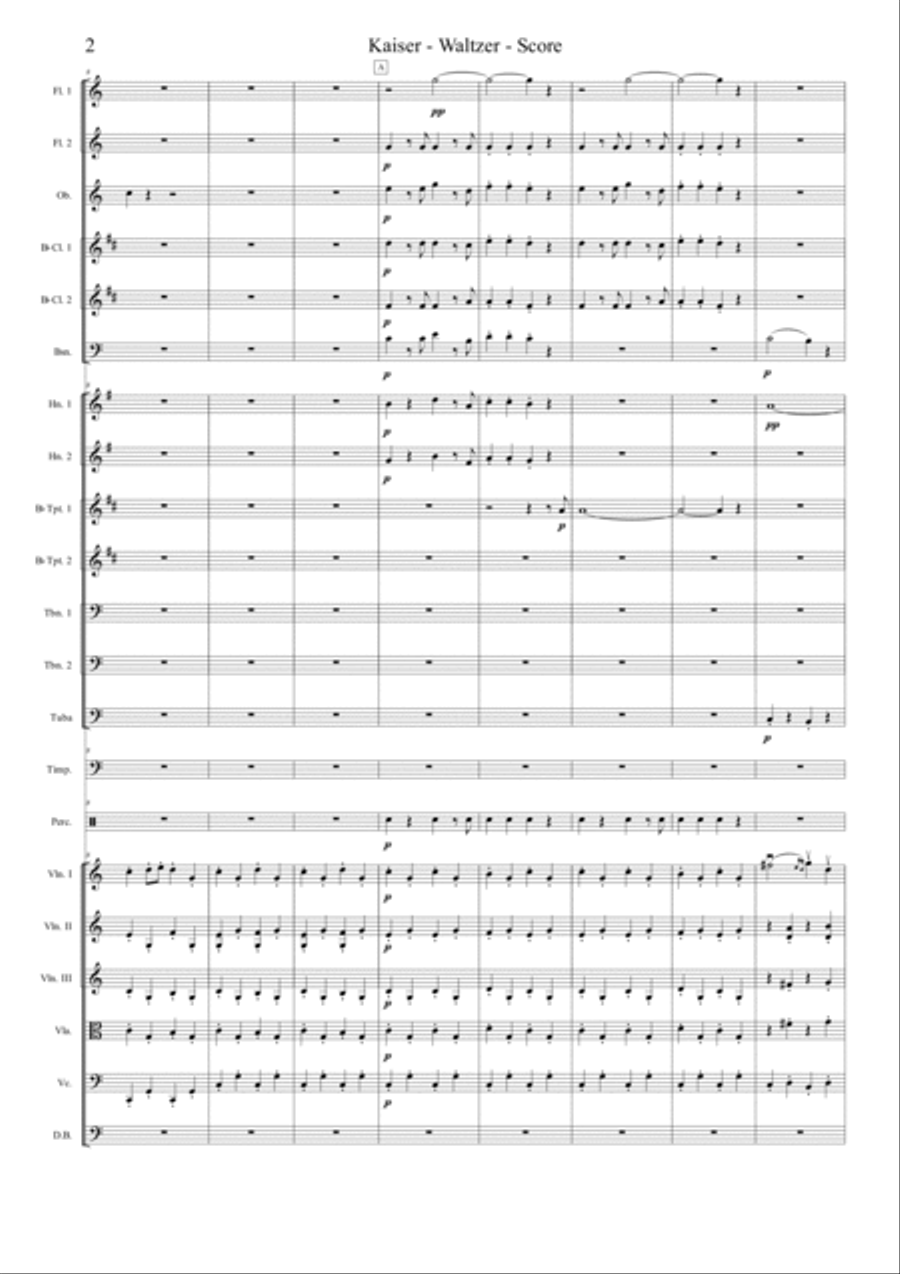 Kaiser-Waltzer Full Orchestra scores gallery preview page 3