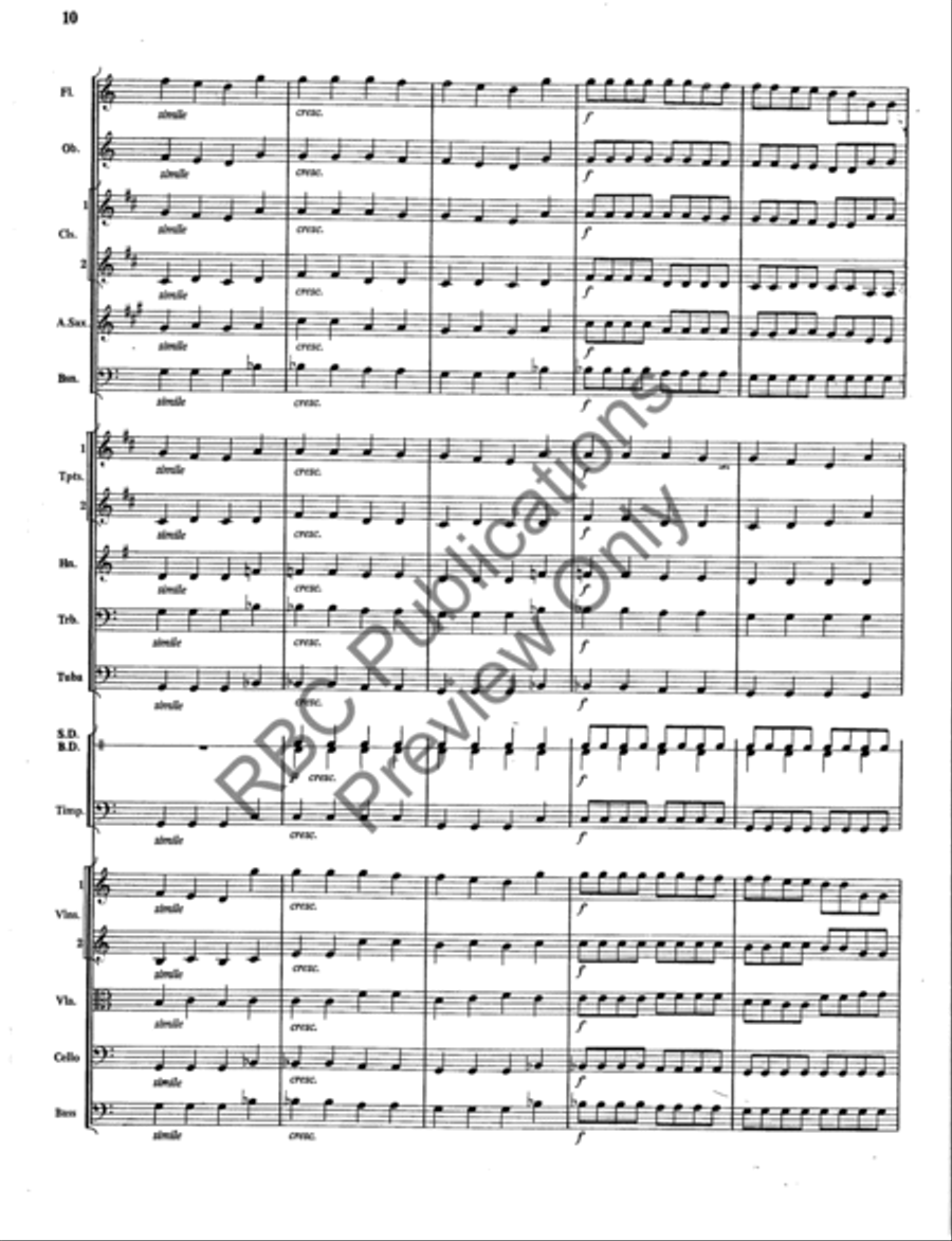 Finale From Symphony #5 (Score) Full Orchestra scores gallery preview page 13