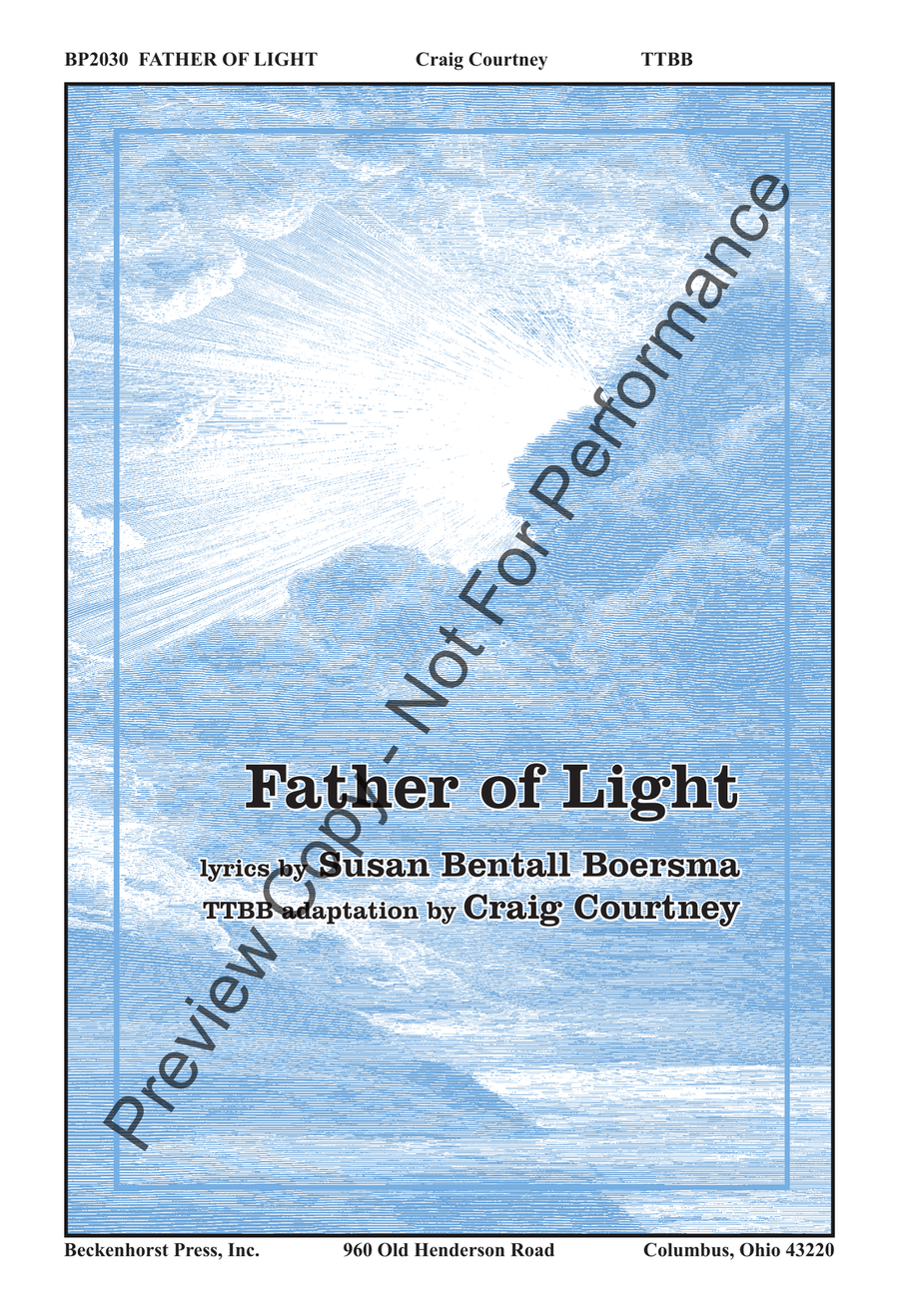 Father of Light - TTBB Father of Light - TTBB TTBB scores gallery preview page 2