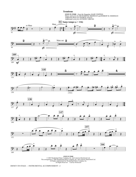Disney On Stage (Medley) - Trombone