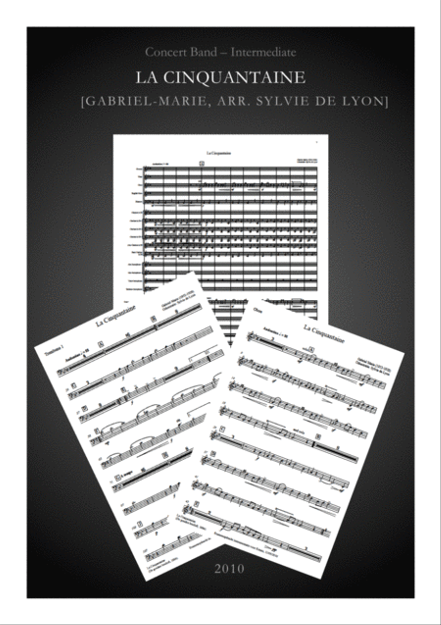 La Cinquantaine Concert Band scores gallery preview page 1