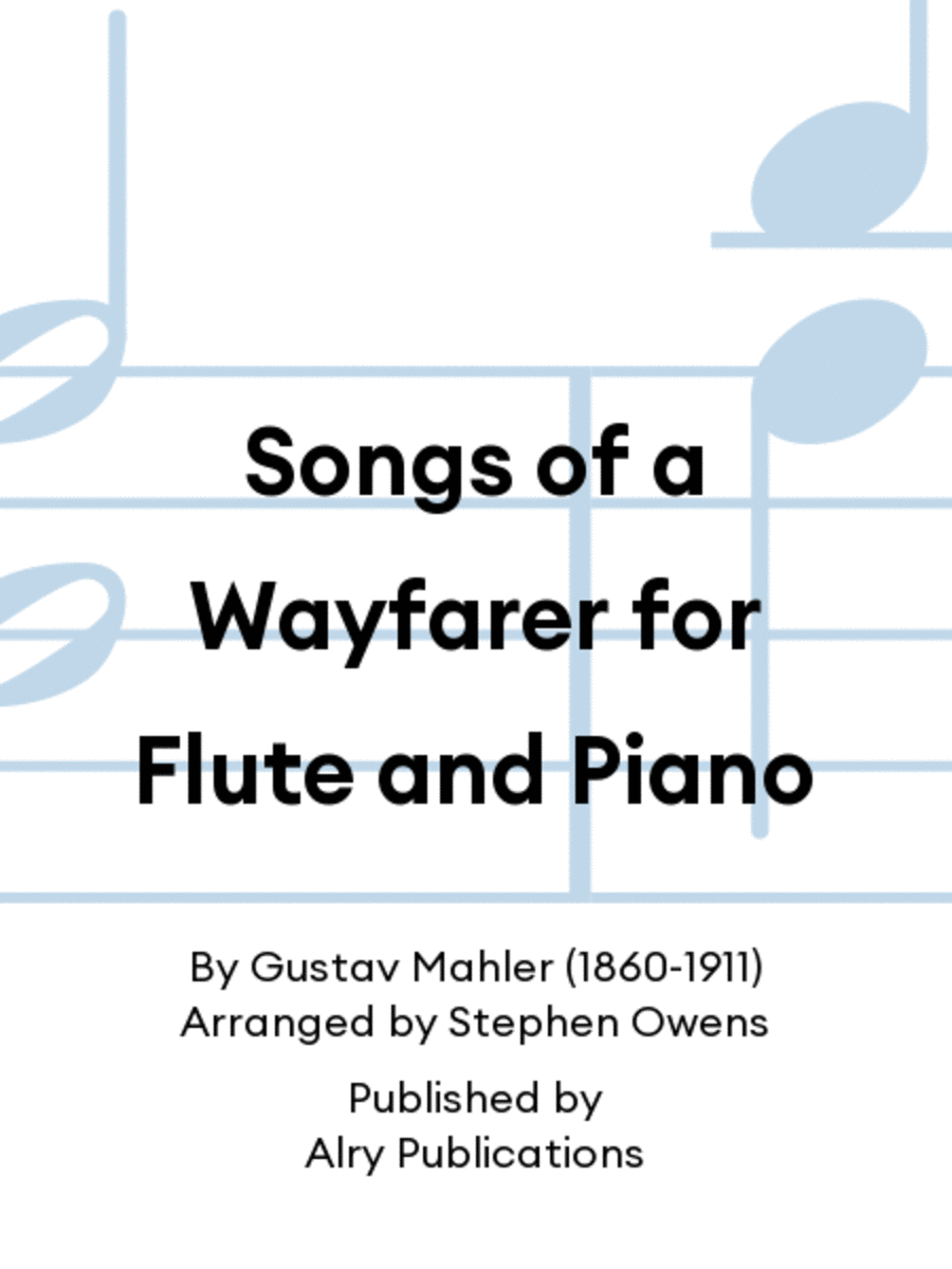 Songs of a Wayfarer for Flute and Piano Flute Solo scores gallery preview page 1