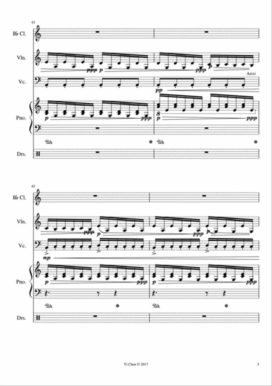 Tremor 0330 Small Ensemble scores gallery preview page 5