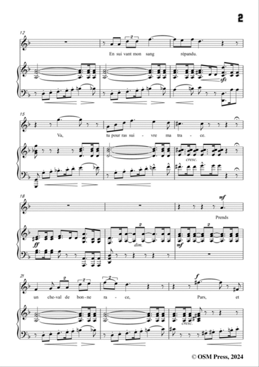 Duparc-Le manoir de Rosemonde,in d minor Voice scores gallery preview page 3