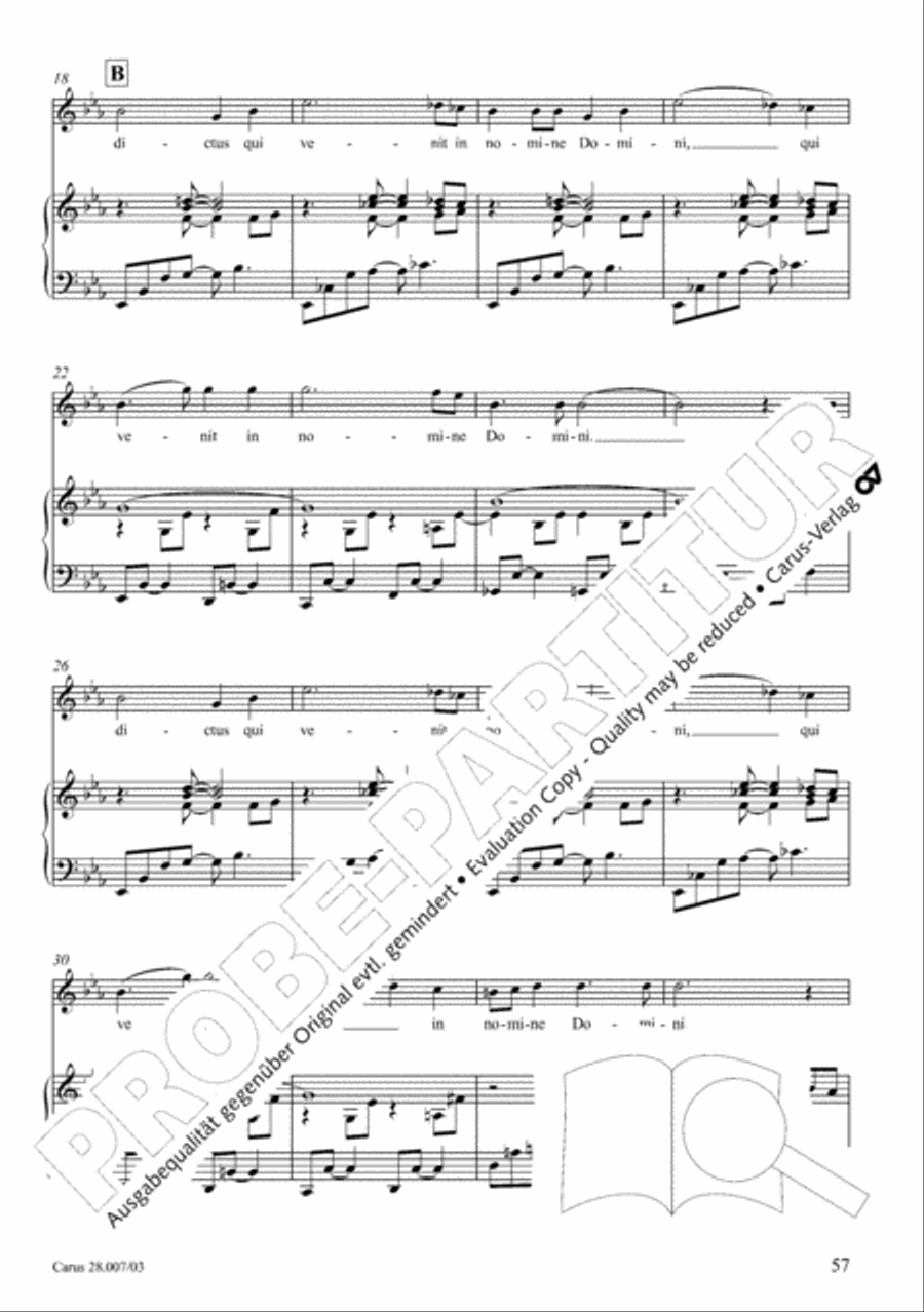 Missa latina 4-Part scores gallery preview page 58
