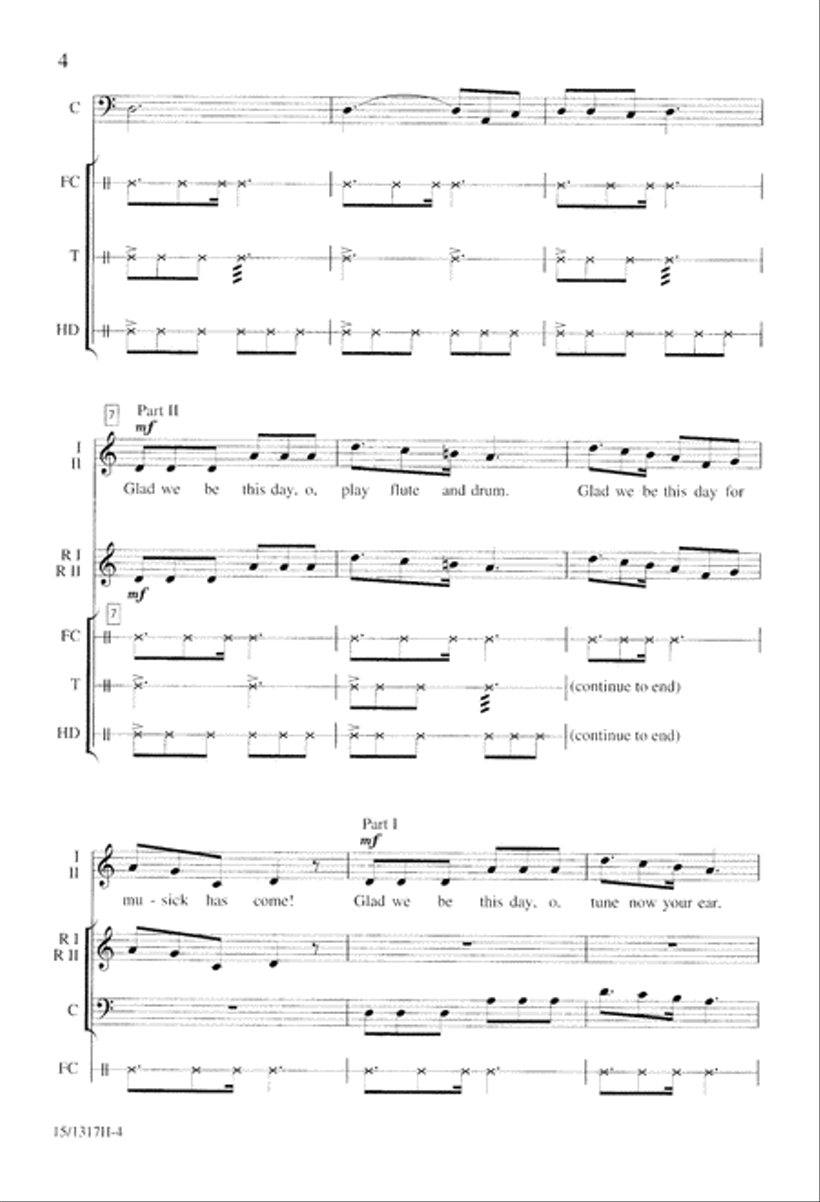 Glad We Be This Day Glad We Be This Day 3-Part scores gallery preview page 4