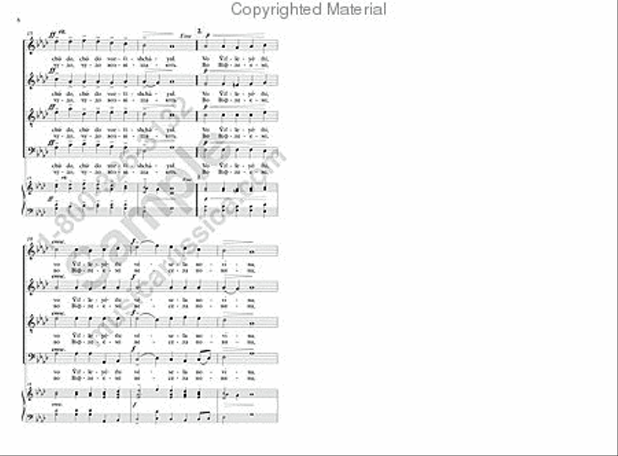 Heaven and Earth Rejoice 4-Part scores gallery preview page 5
