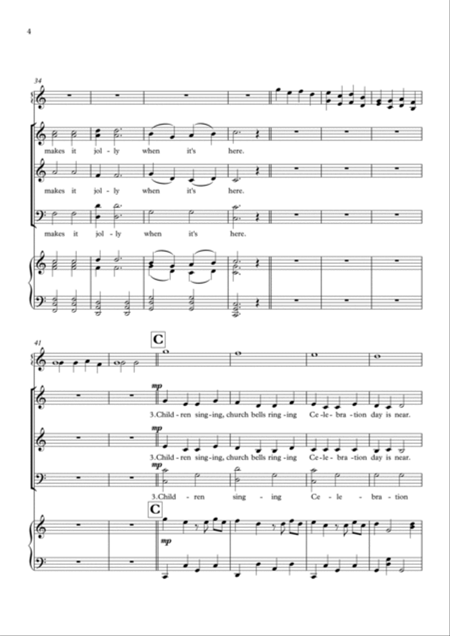 In December... 4-Part scores gallery preview page 4
