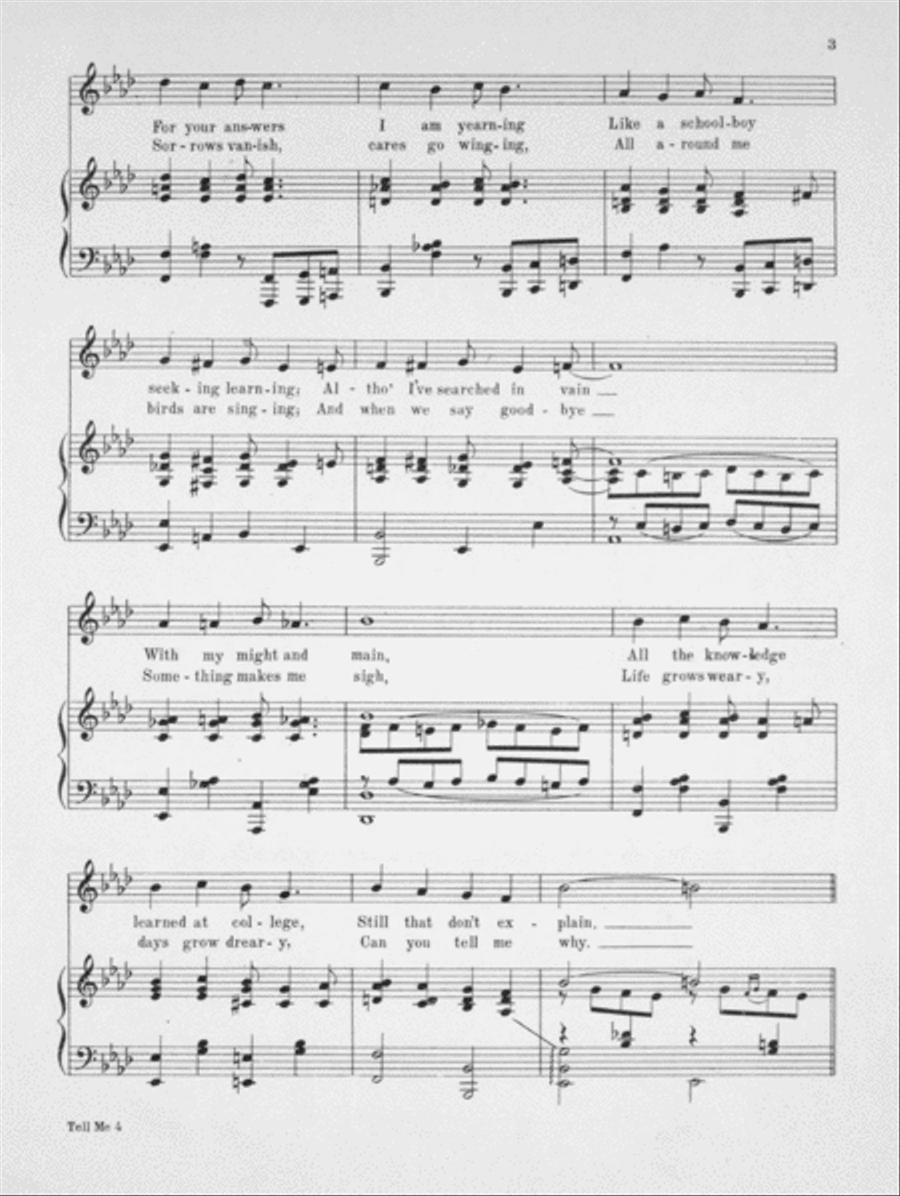 Tell Me. Ballad-Fox Trot Voice scores gallery preview page 3