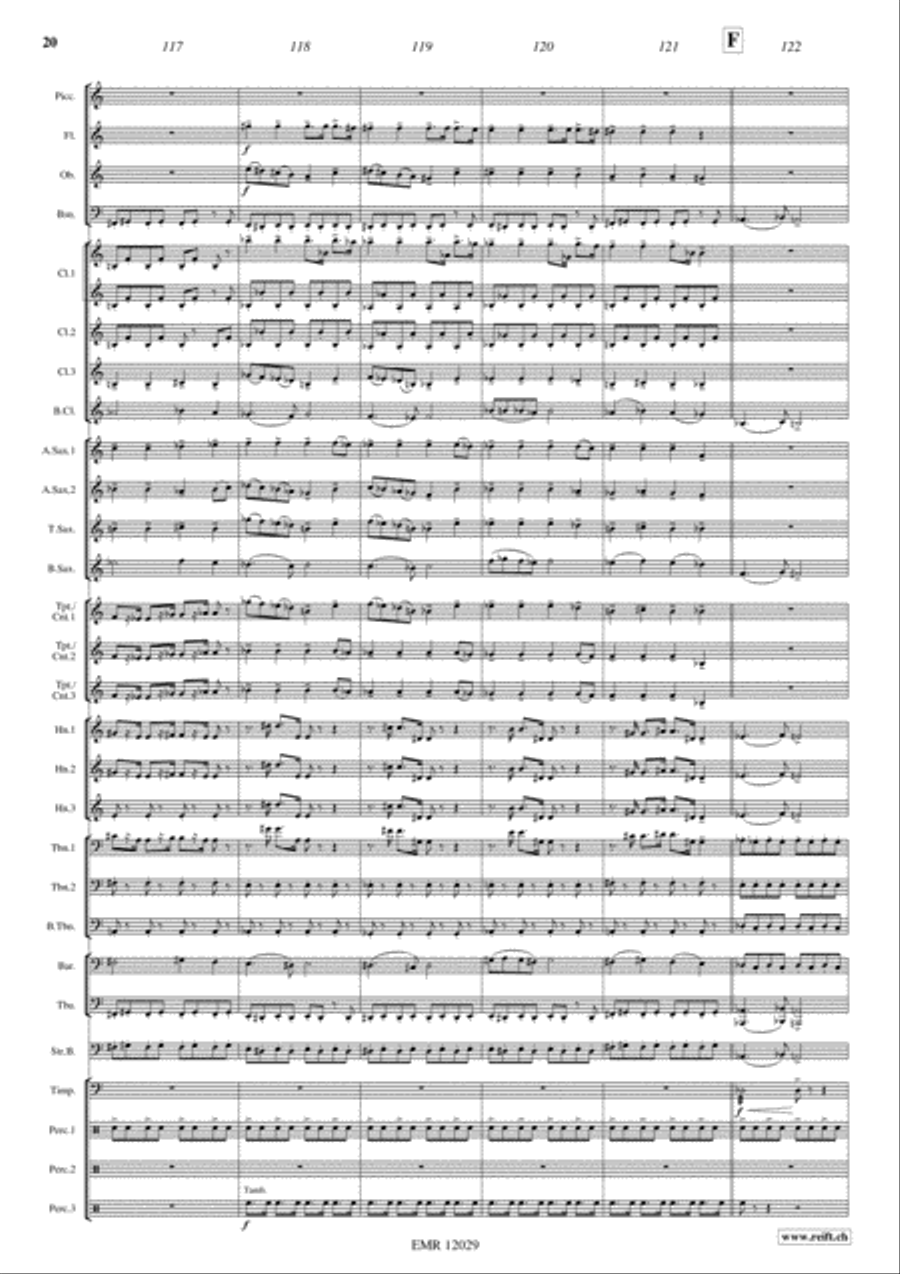 Alexander Nevsky Concert Band scores gallery preview page 21