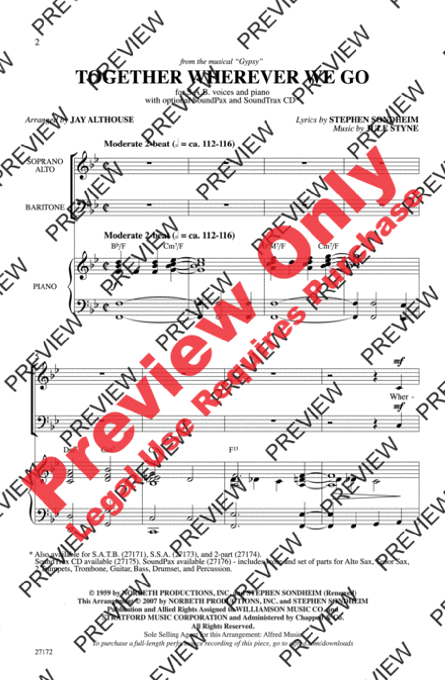 Together Wherever We Go 3-Part scores gallery preview page 2