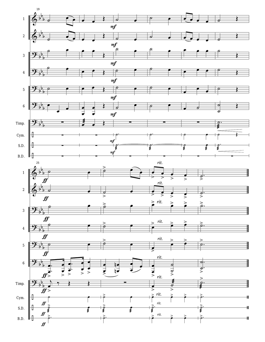 Austria National Anthem: Die Österreichische Bundeshymne Large Ensemble scores gallery preview page 6