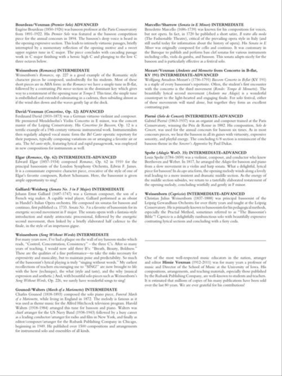 Festival and Contest Solos Bassoon Solo scores gallery preview page 4