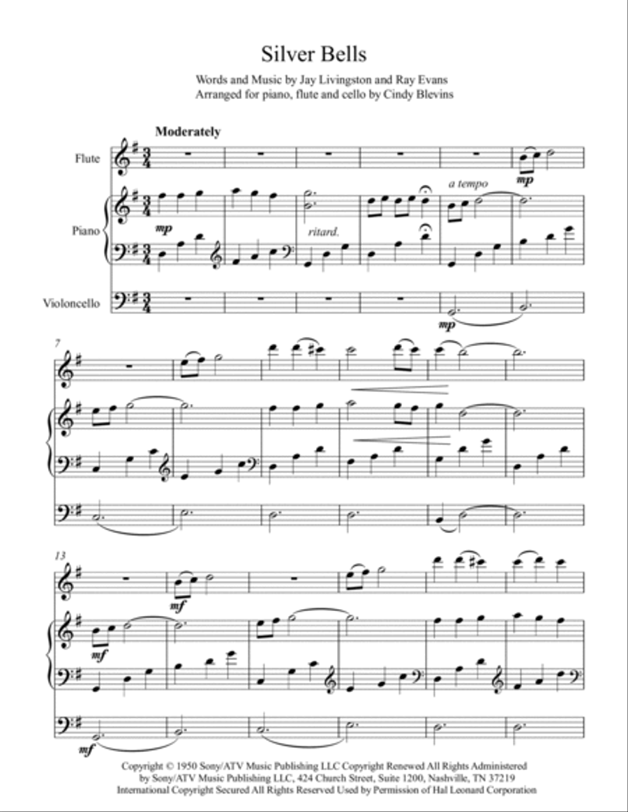 Silver Bells Flute scores gallery preview page 2