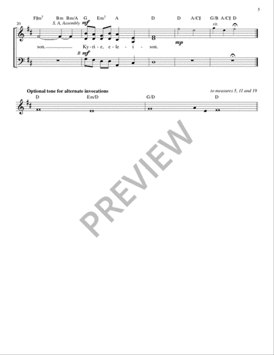 Mass of Joy and Peace - Guitar edition Guitar scores gallery preview page 5