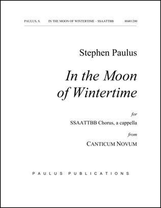 Book cover for In the Moon of Wintertime (from Canticum Novum)