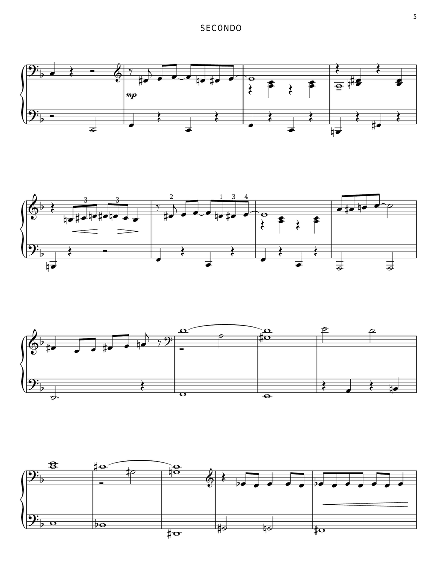 One One Piano Duet scores gallery preview page 5