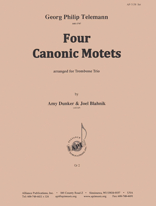 Four Canonic Motets For Trombone Trio