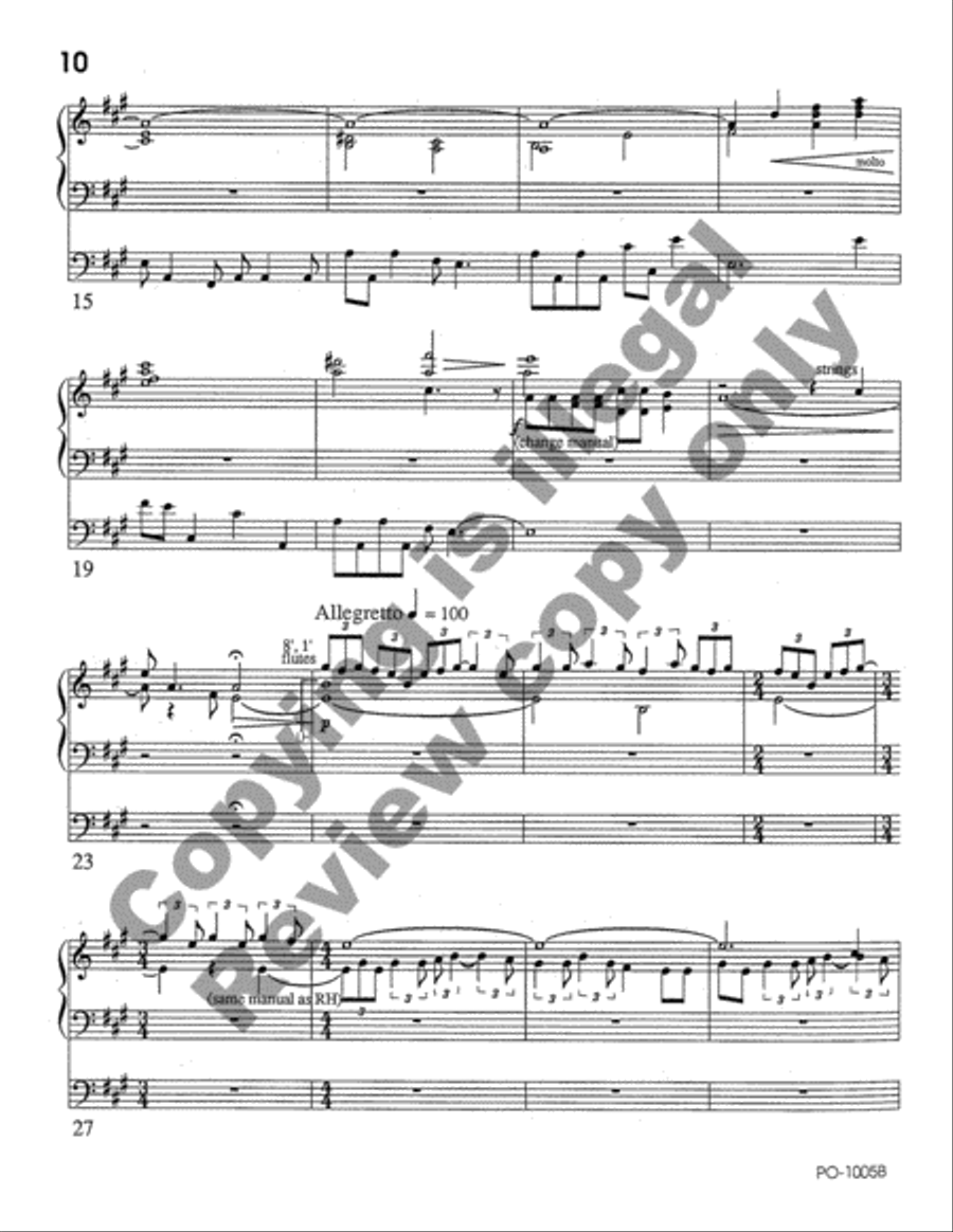 American National Holidays Suite - Book I Organ scores gallery preview page 6