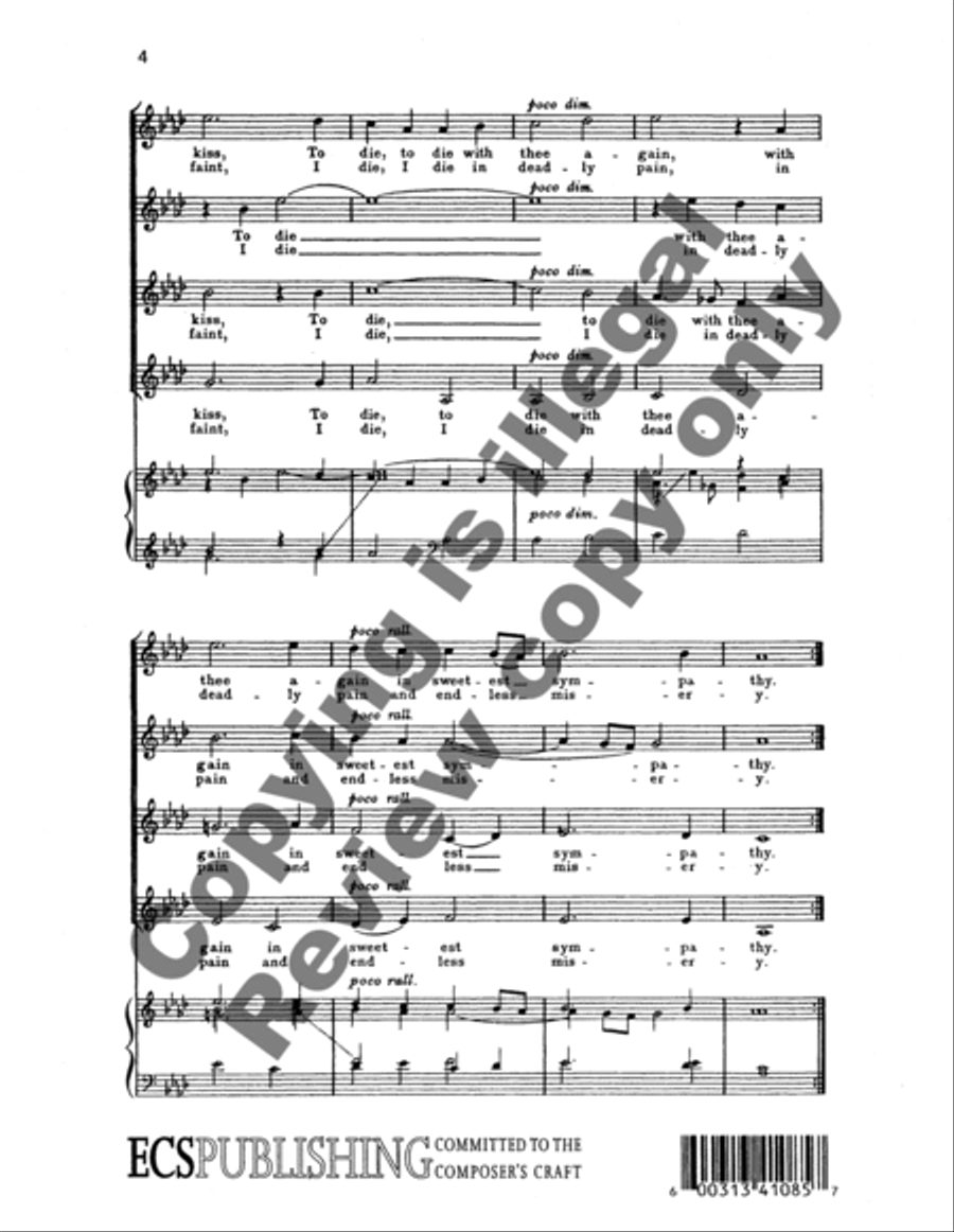 Come Again! Sweet Love Doth Now Invite SSAA scores gallery preview page 6