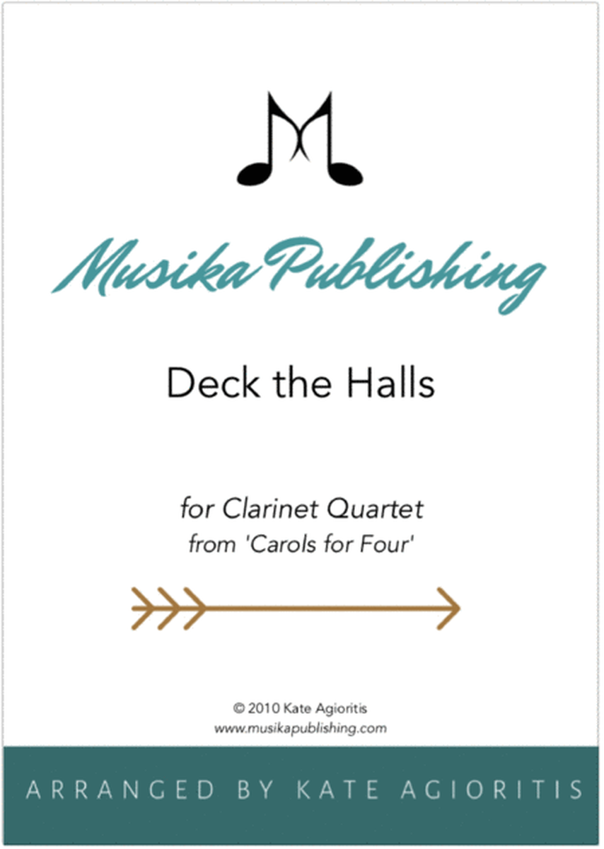 Deck the Halls - Clarinet Quartet image number null